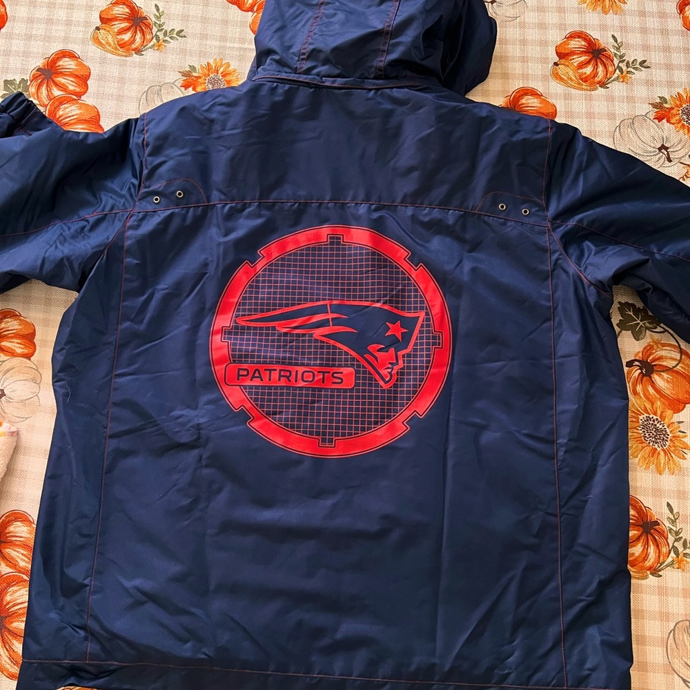 BLUE NEW ENGLAND PATRIOTS FULL-ZIP JACKET